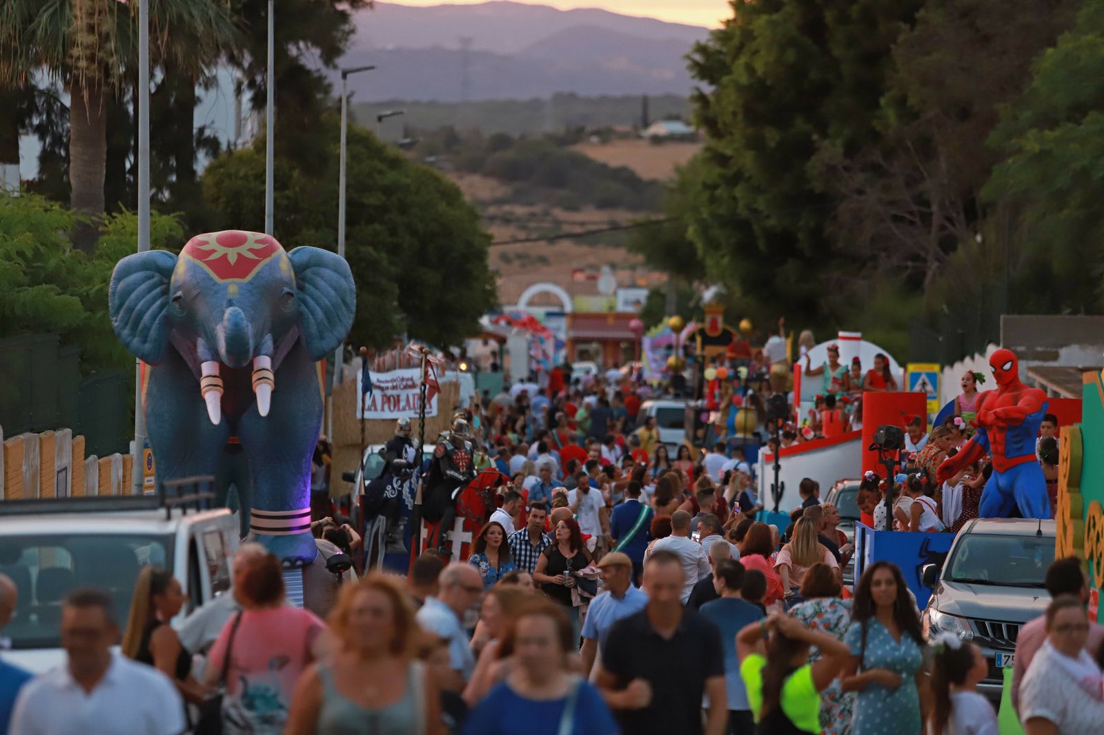 El inicio de la cabalgata de la Feria Real de San Roque