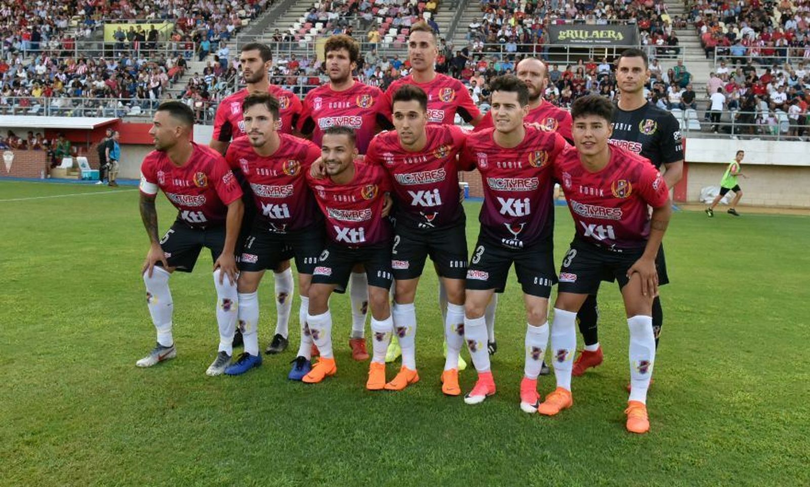 Once inicial del Yeclano en su partido en el Nuevo Mirador de Algeciras