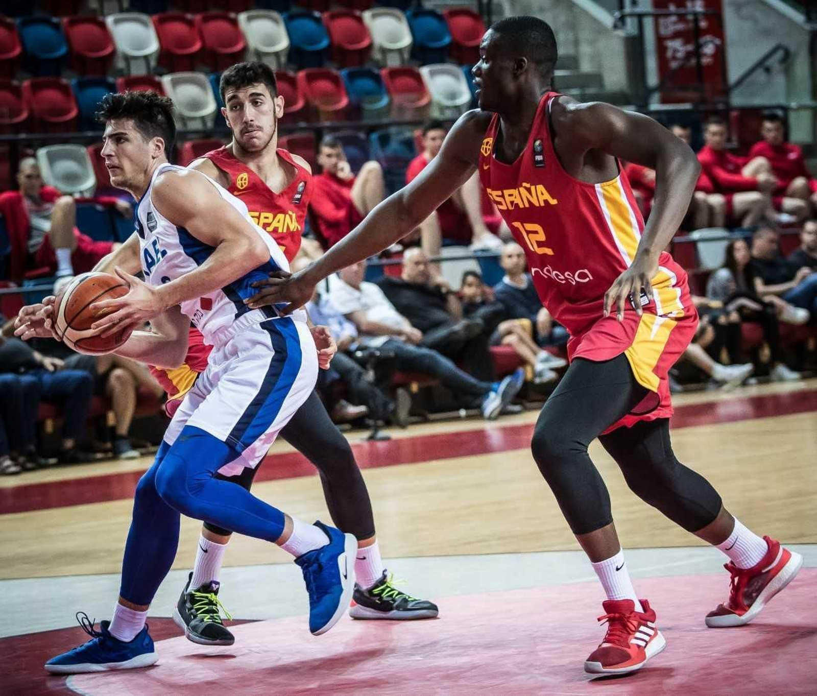 Ignacio Rosa, en un partido con España sub 20 esta semana en Israel.