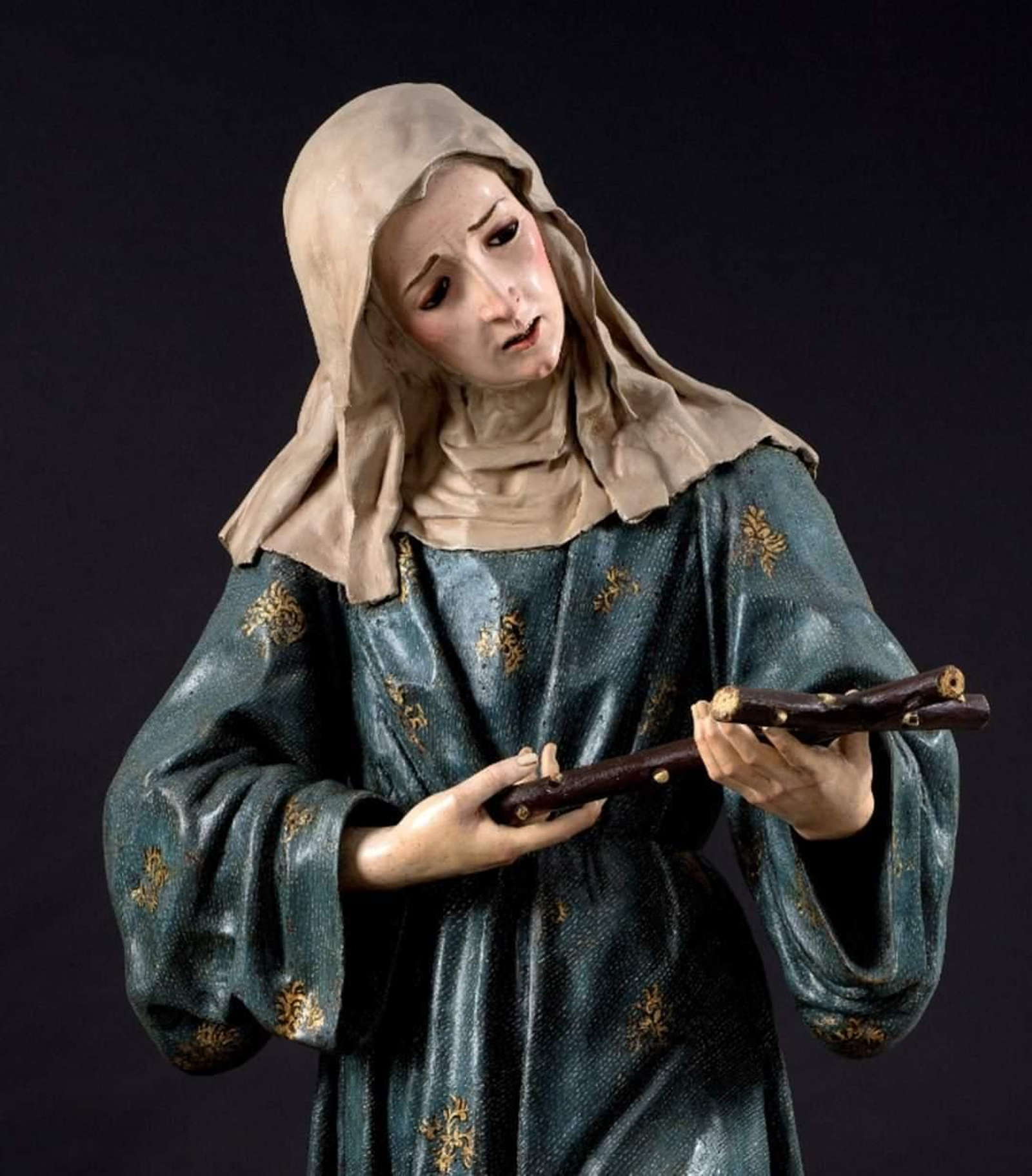Imagen de la talla de madera de Santa Margarita de Cortona.