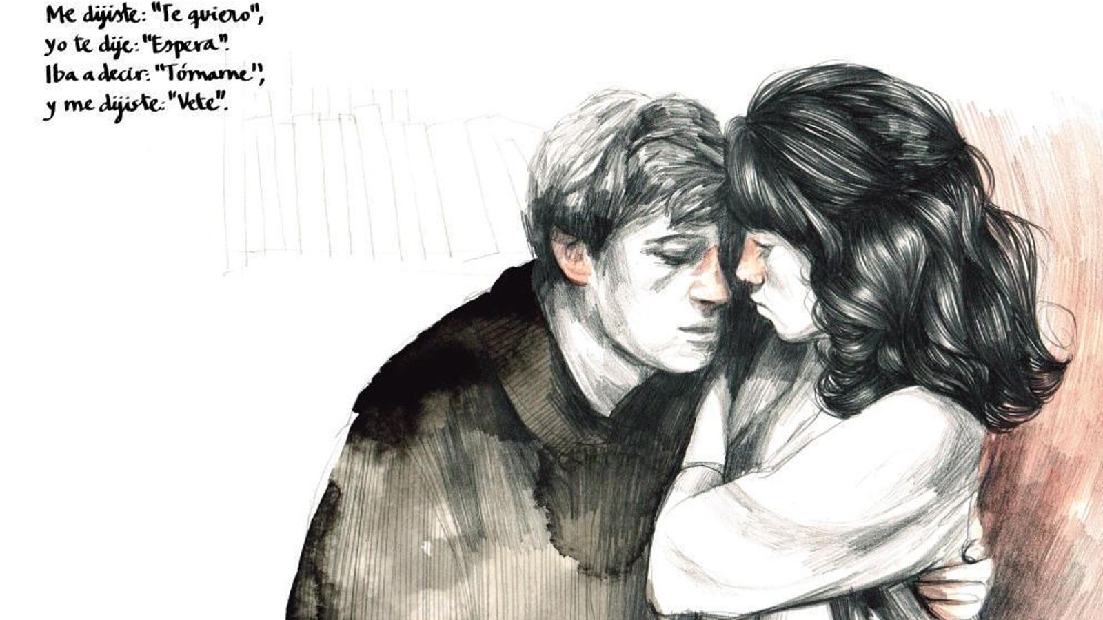 Jules refugiándose en Catherine.