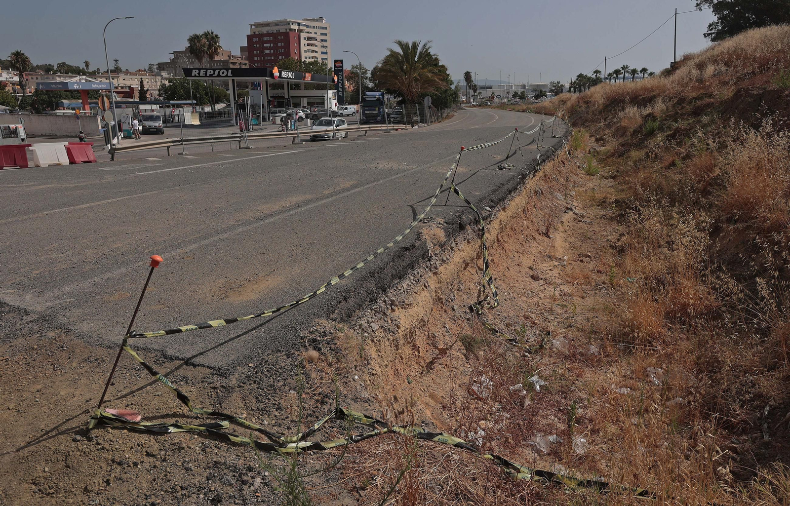 Fotos de las obras del Acceso Sur a Algeciras en La Juliana