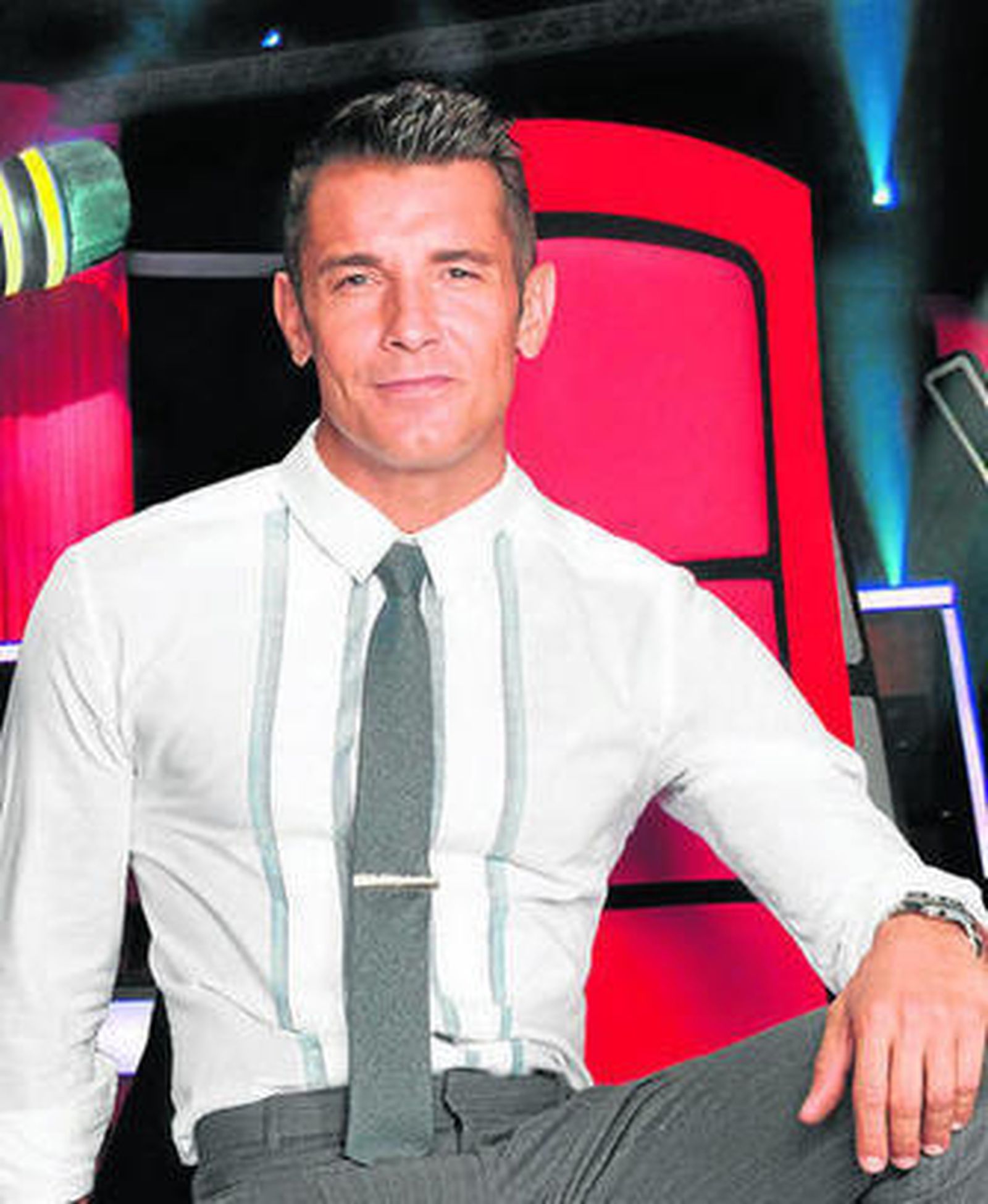 Jesús Vázquez posa en la presentación de 'La Voz kids 2'.