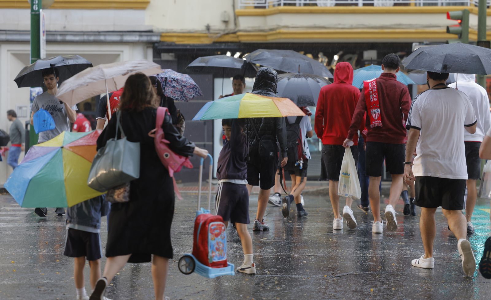 las imágenes de la lluvia en Sevilla