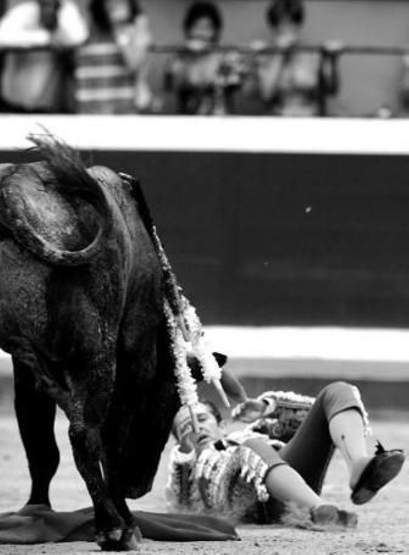 Luis Miguel Encabo cayó herido en la plaza de Alcalá.