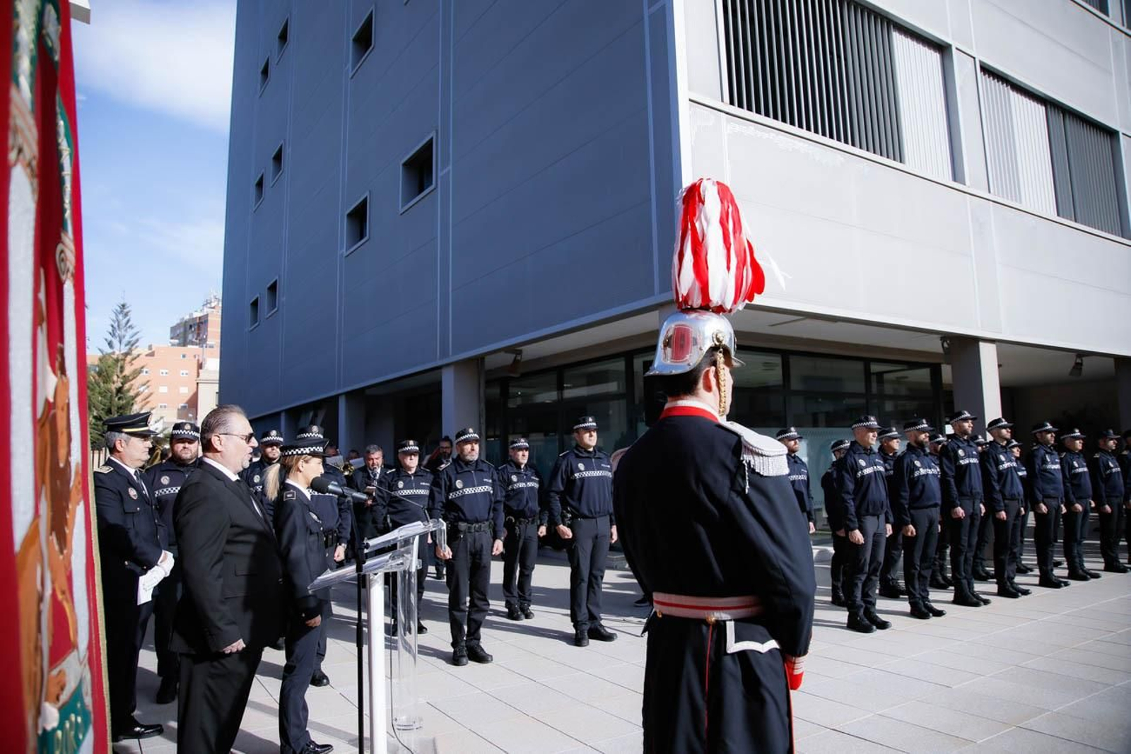 Las imágenes del la celebración de San Esteban en la Jefatura de la Policía Local