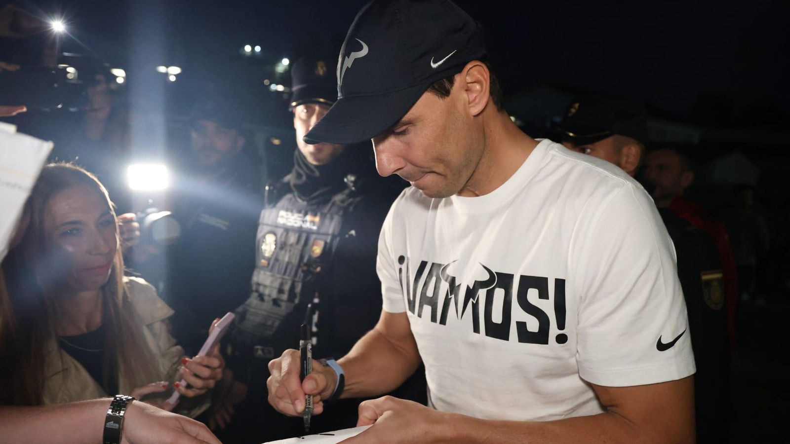 Rafa Nadal, en Málaga