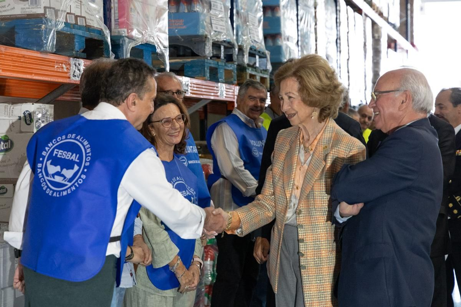 Visita de la Reina Sofía a las instalaciones del Banco de España, en imágenes
