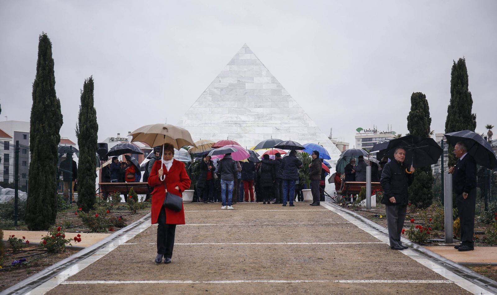 Monumento por la memoria histórica en el cementerio de San Rafael, en una imagen de archivo.