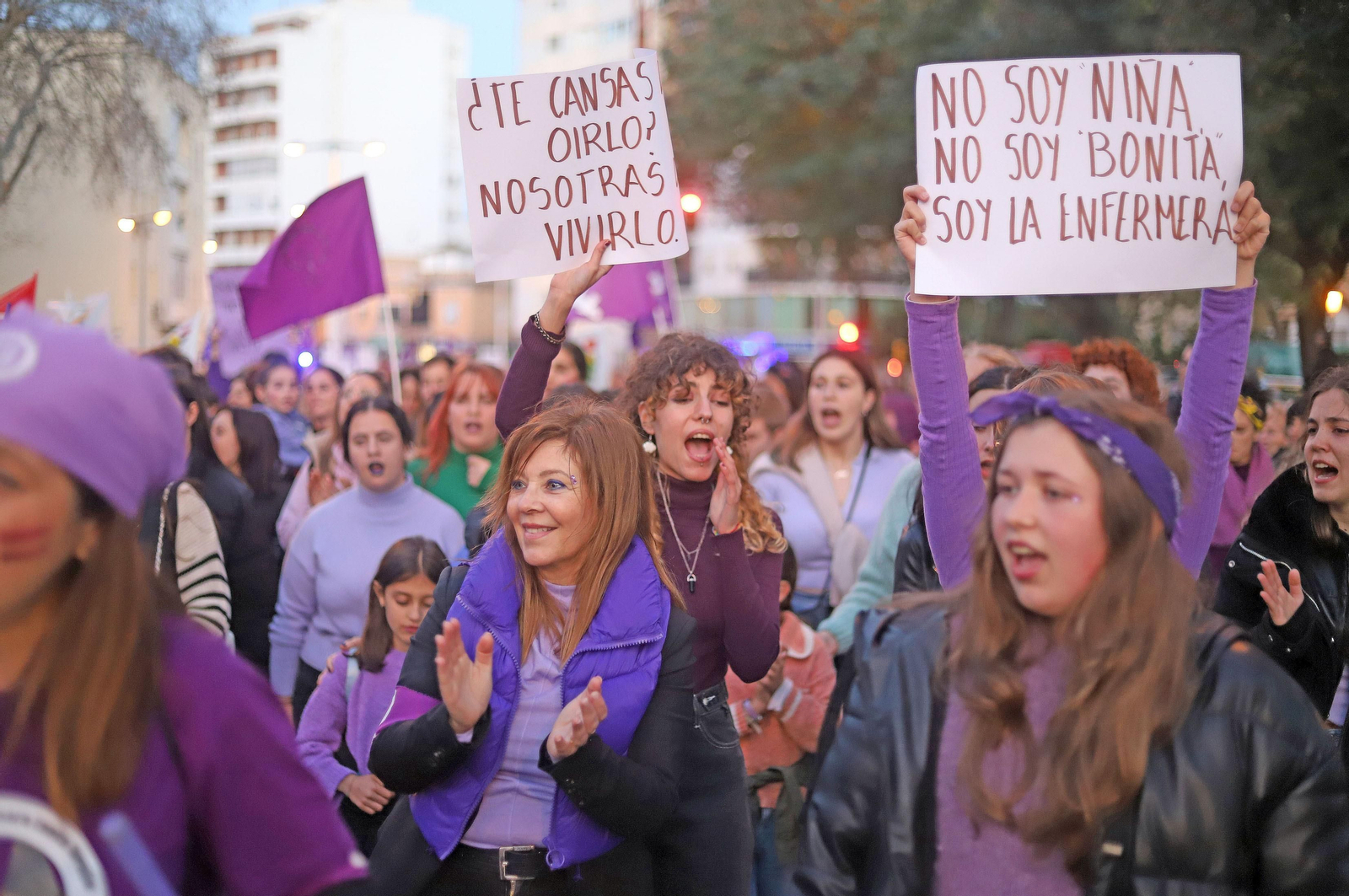 Imágenes de la manifestación del 8 de marzo, Día Internacional de la Mujer