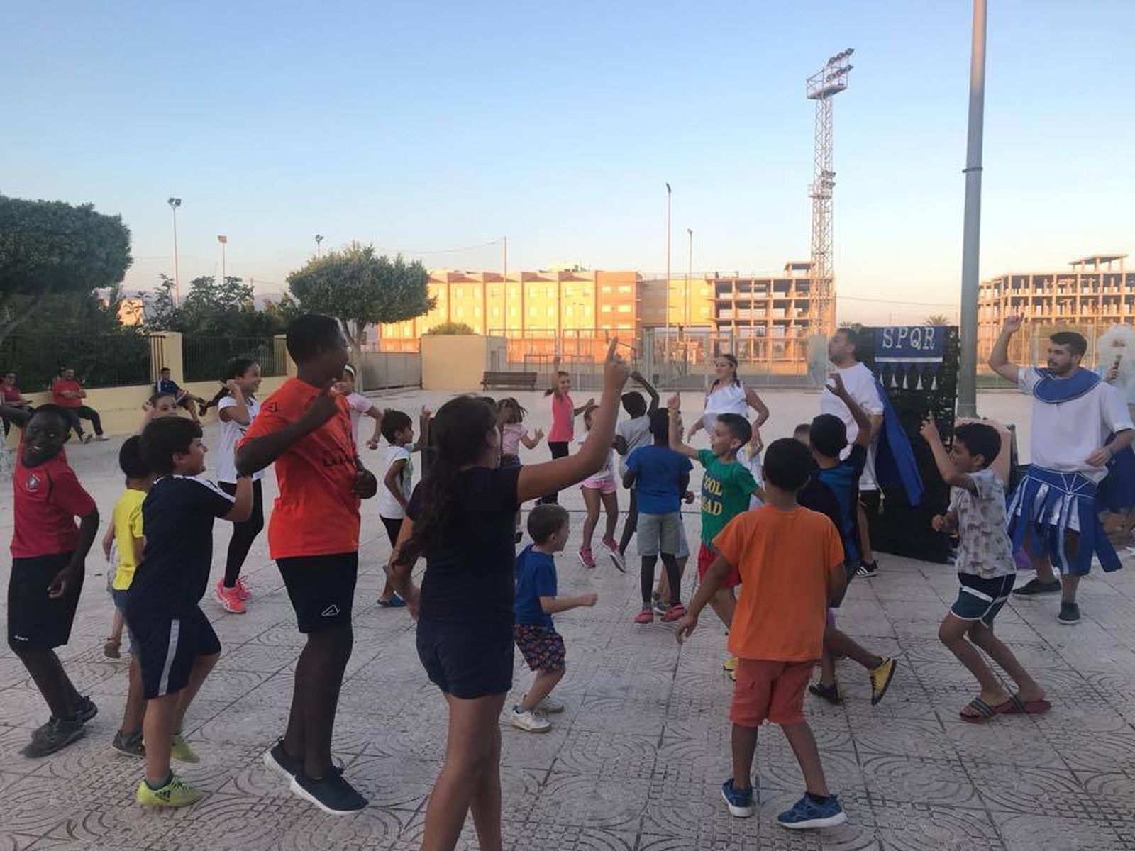 Imagen de uno de los juegos incluidos en el programa cultural al aire libre.