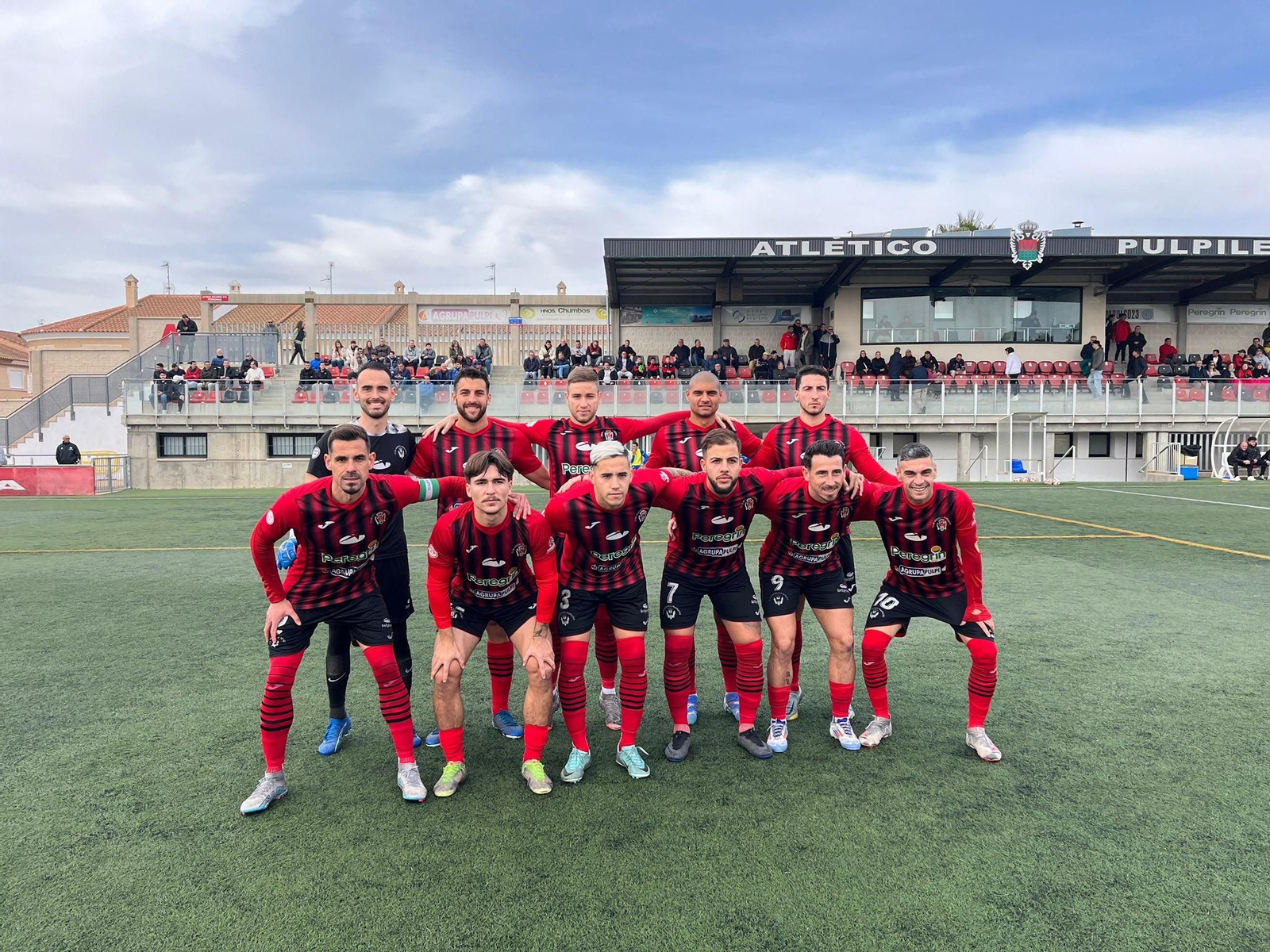 Once presentado por el conjunto almeriense en su encuentro frente al Lorca Deportiva disputado en el San Miguel este domingo.