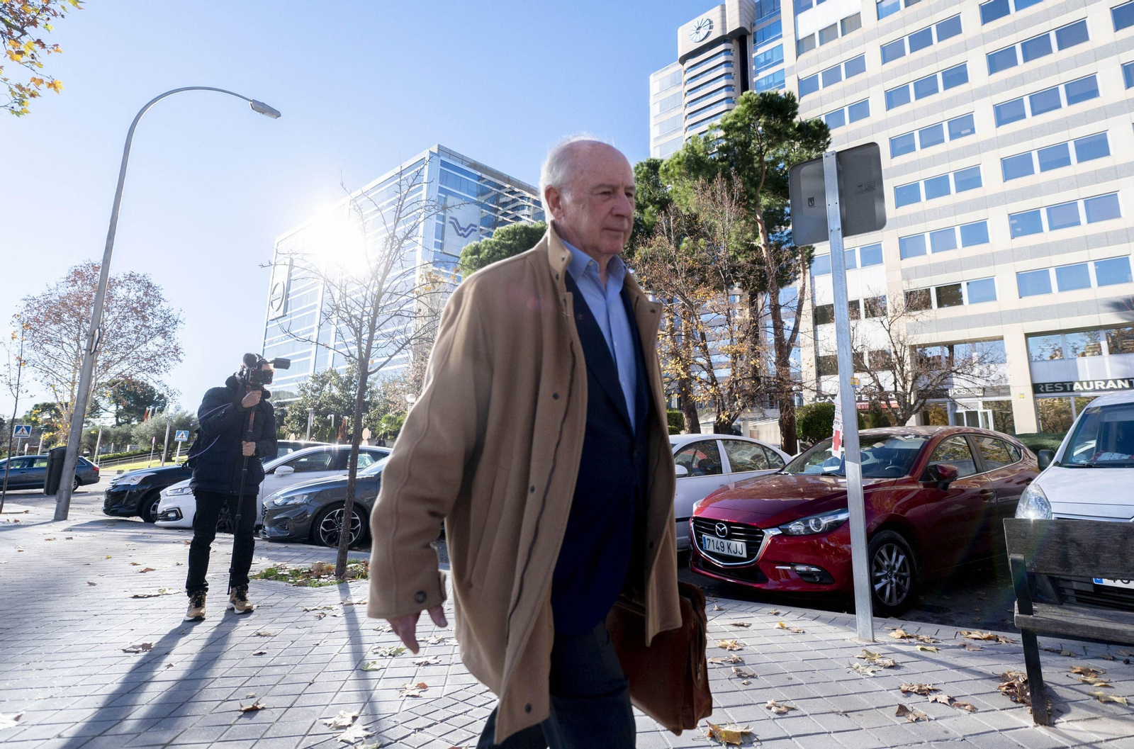 El ex vicepresidente del Gobierno, Rodrigo Rato, a su salida de la Audiencia Provincial de Madrid.