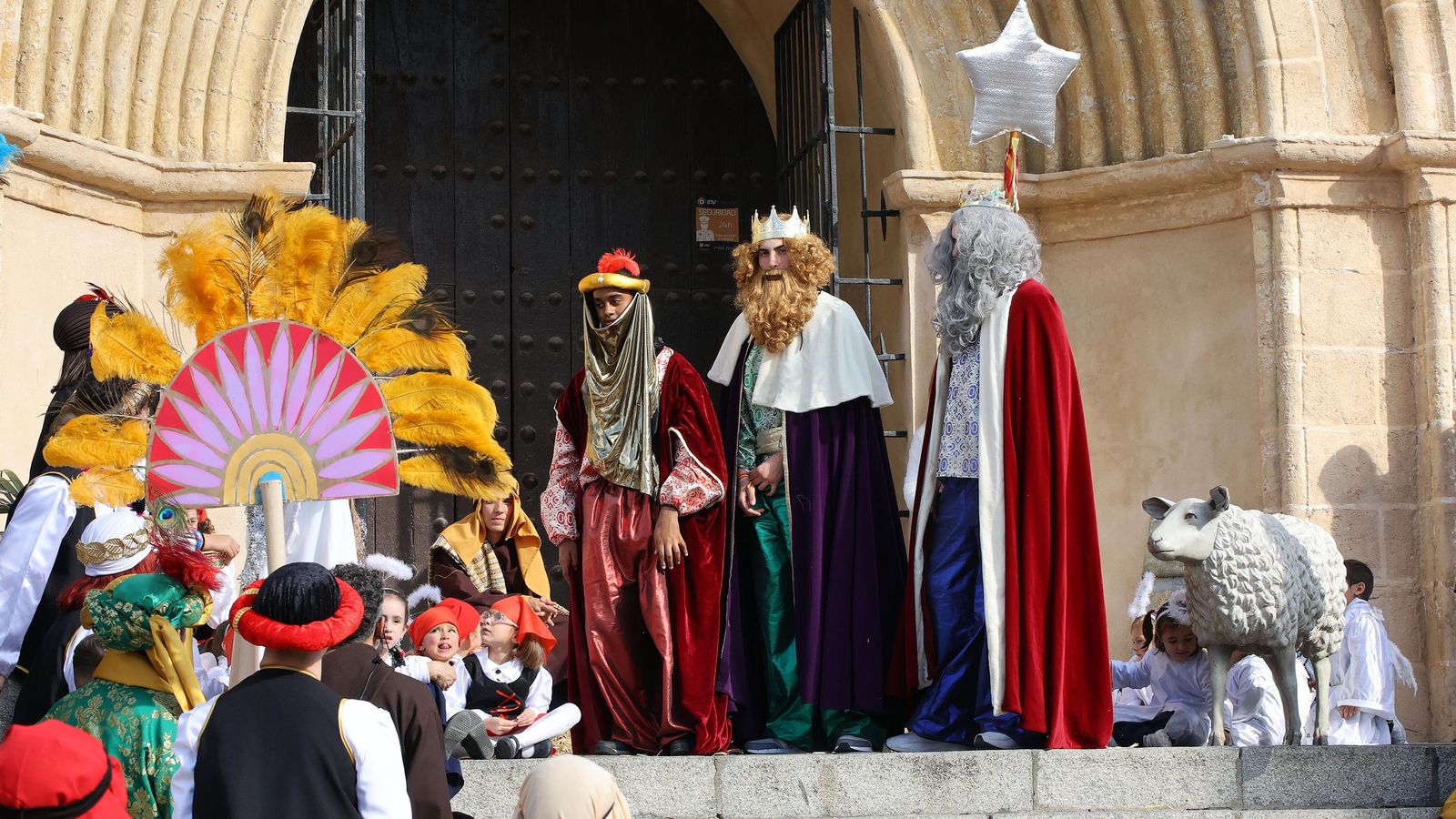 Imágenes del Belén Viviente de la plaza San Lucas en Jerez