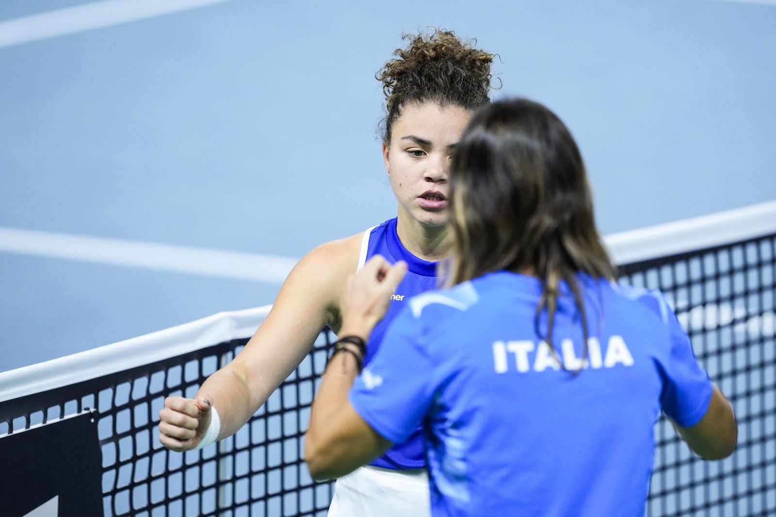 El Italia-Japón de la Billie Jean King en Málaga, en fotos