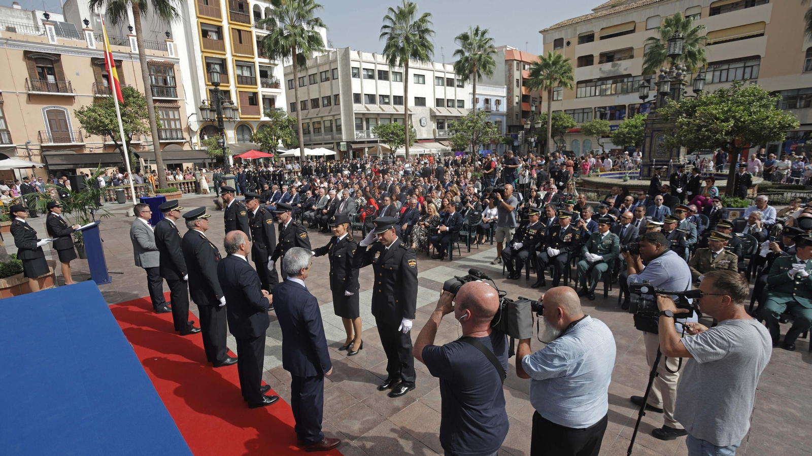 Celebración de la festividad de los Ángeles Custodios en la Plaza Alta