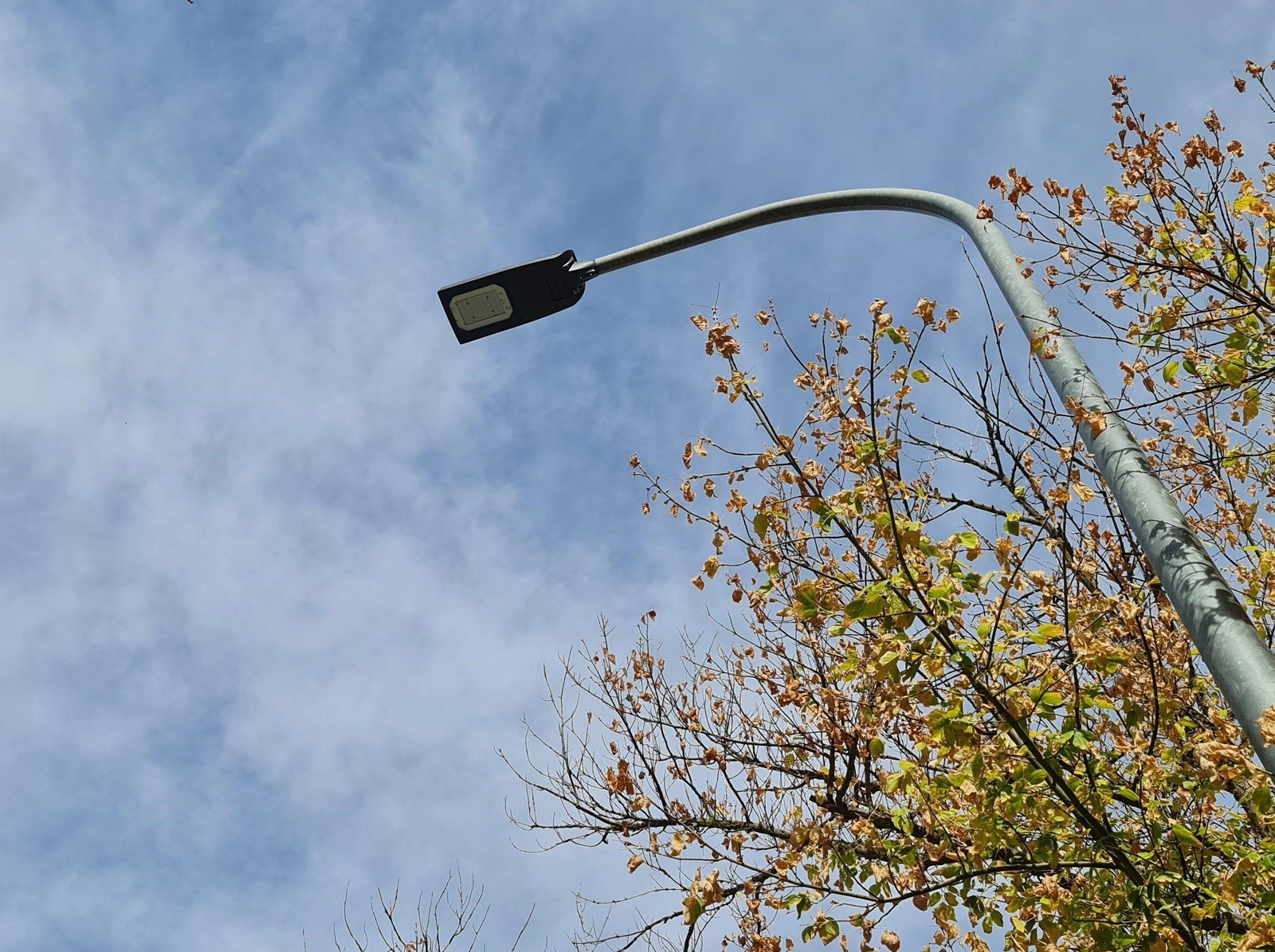 Una luminaria de tecnología led, en una imagen de archivo.