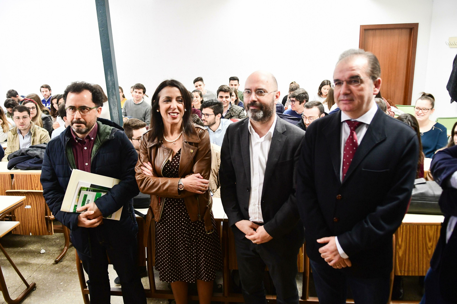 Marta Bosquet, durante la visita a la facultad de  Derecho.