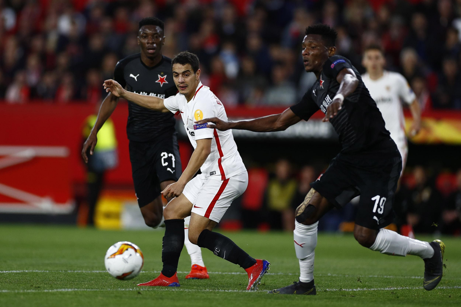 Las imágenes del Sevilla FC - Slavia de Praga