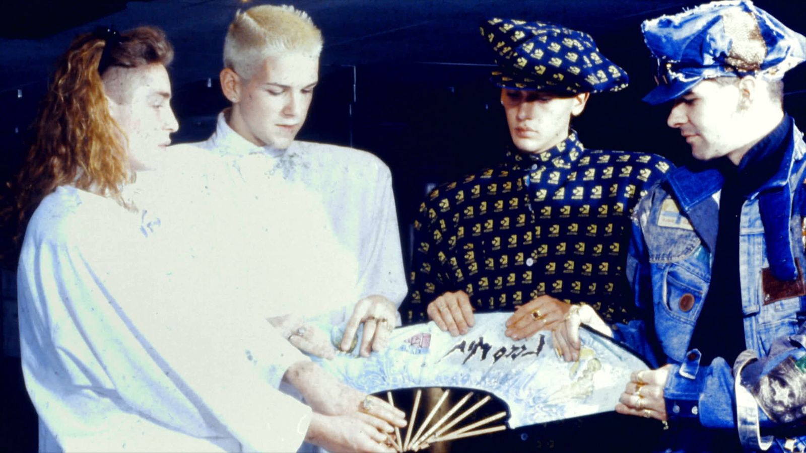 Los primeros componentes de Locomía. Xavier Font, a la derecha