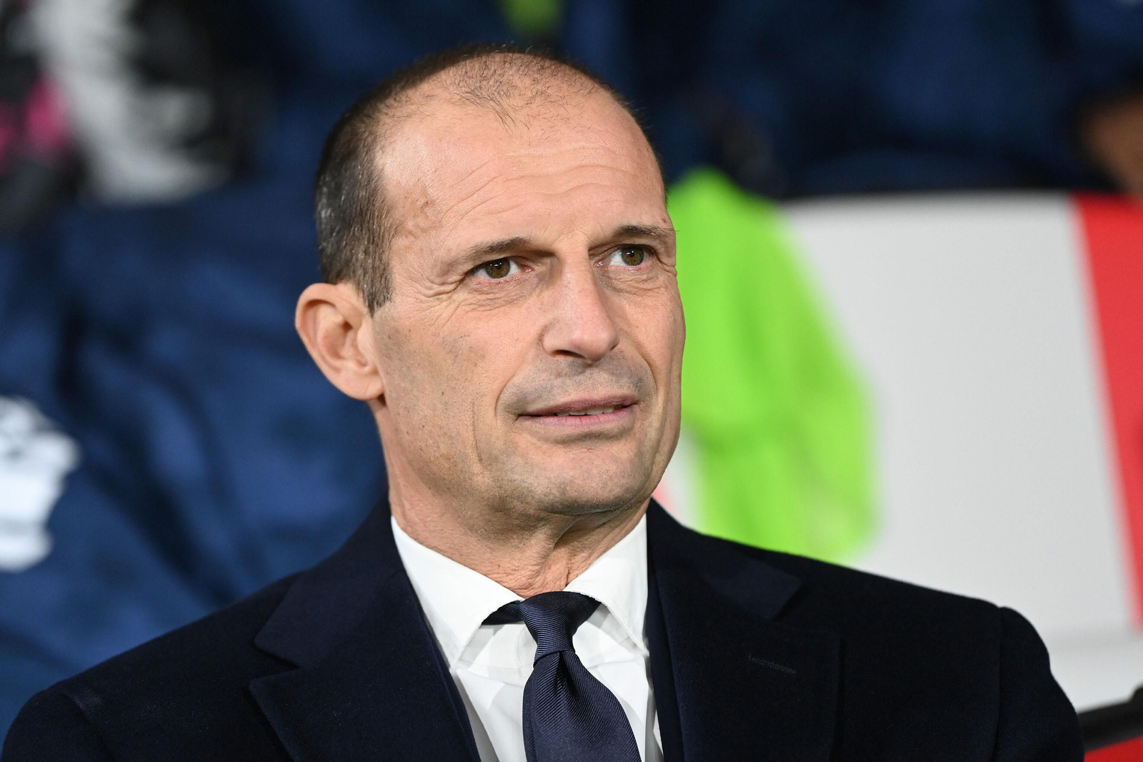 Massimiliano Allegri, durante un partido de la Juventus.