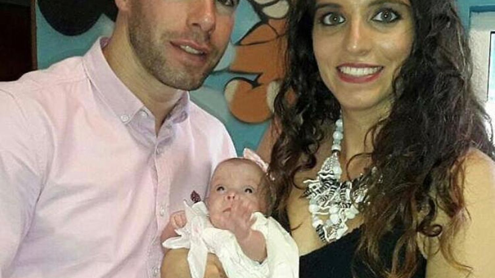 Daniela, a los tres meses de vida.