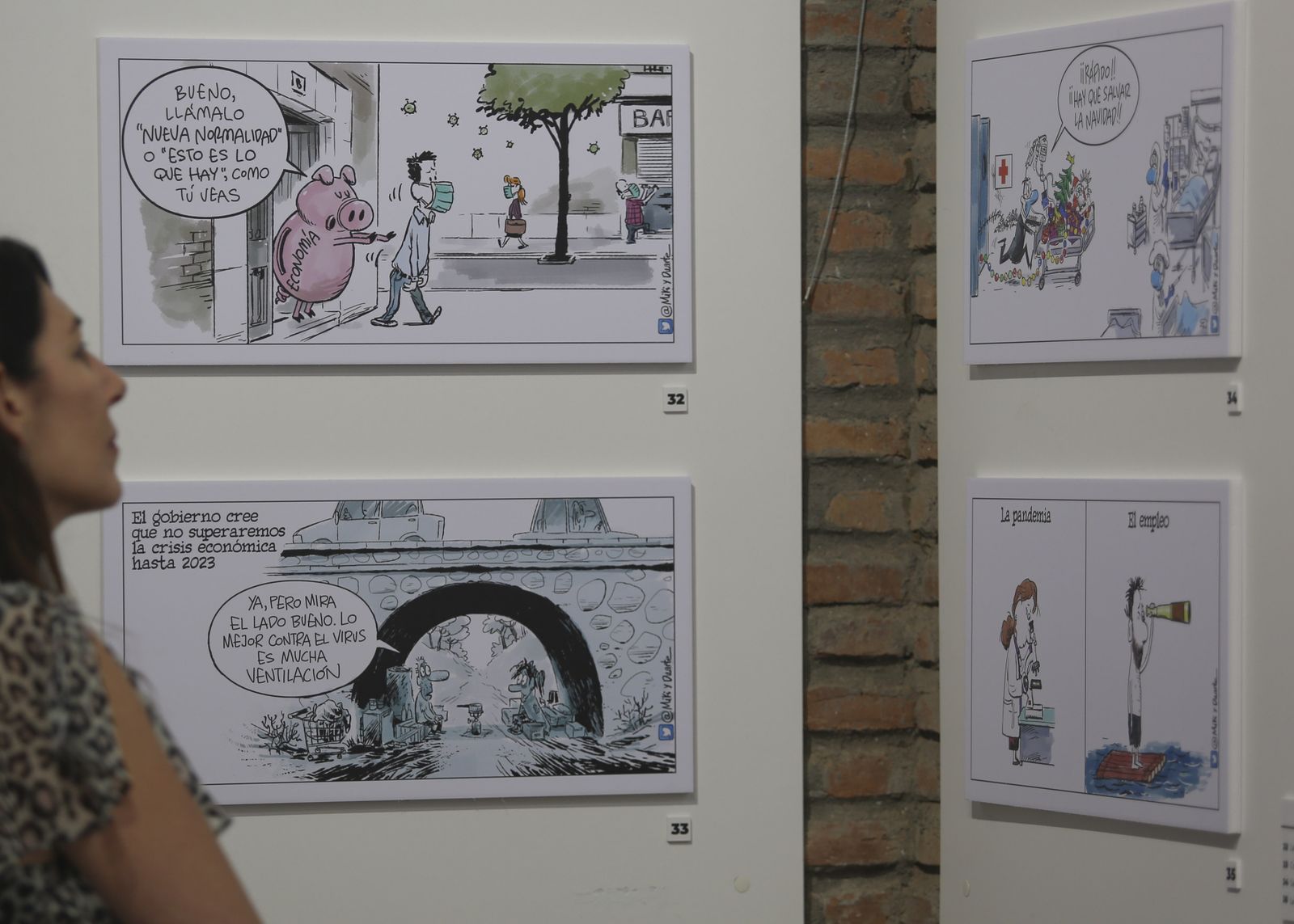 Exposición de viñetas de Miki y Duarte (fotos)