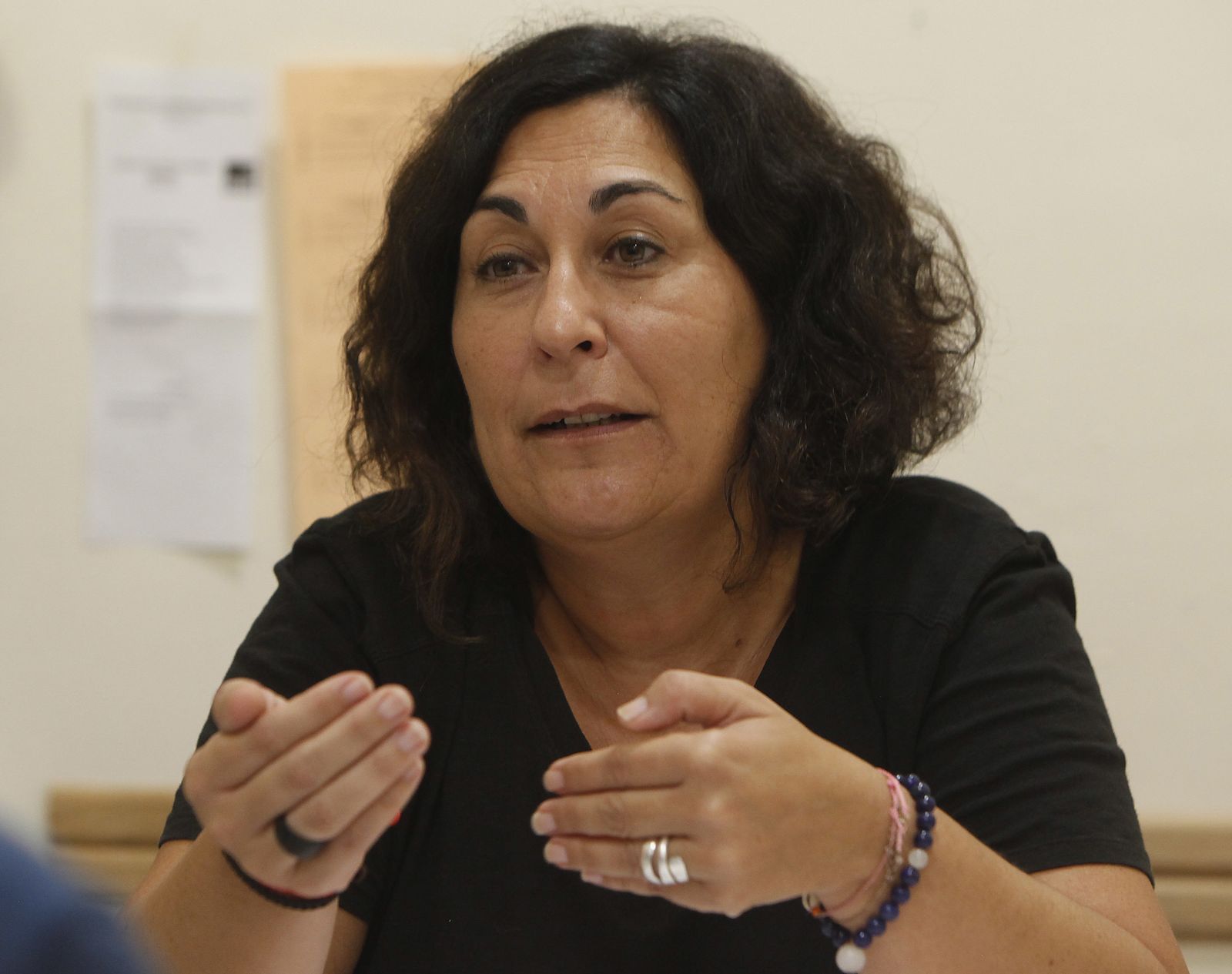 Eva Patricia Bueno, durante la entrevista