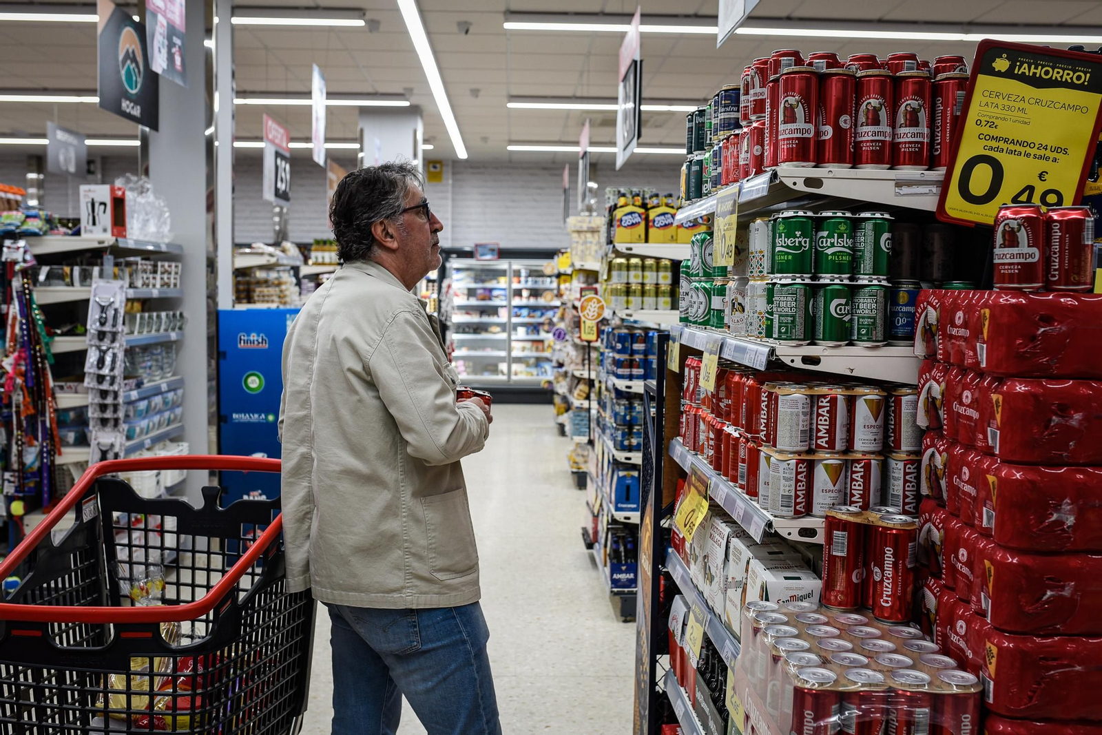 Imágenes de la compra de una familia celíaca en el supermercado