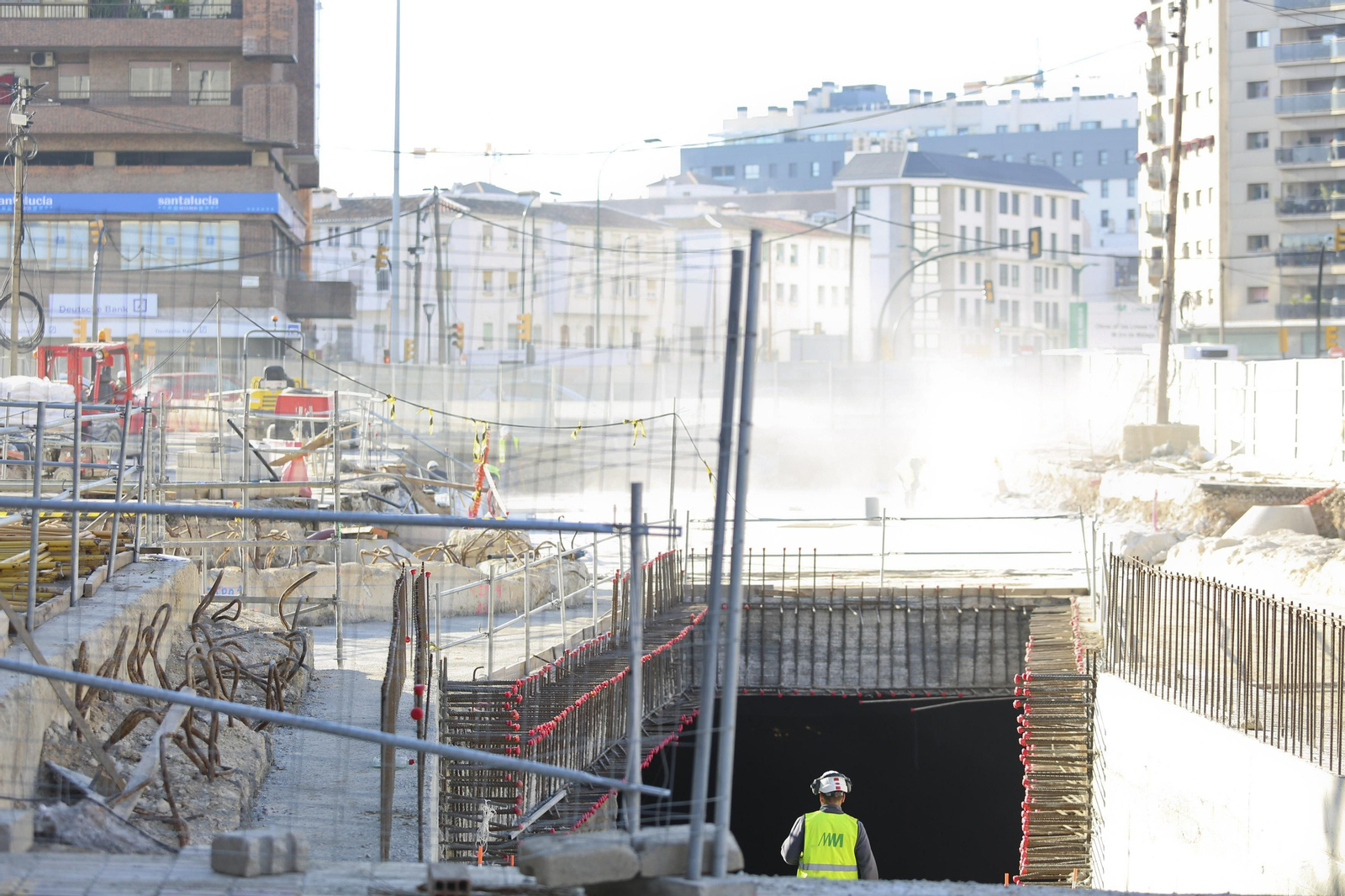 Fotos de la excavación arqueológica en la obra del Metro de Málaga