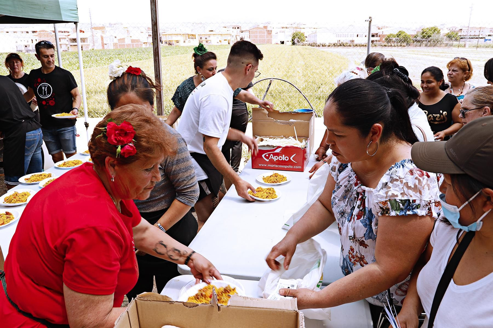 Romería solidaria en honor a San Isidro en Huétor Tájar