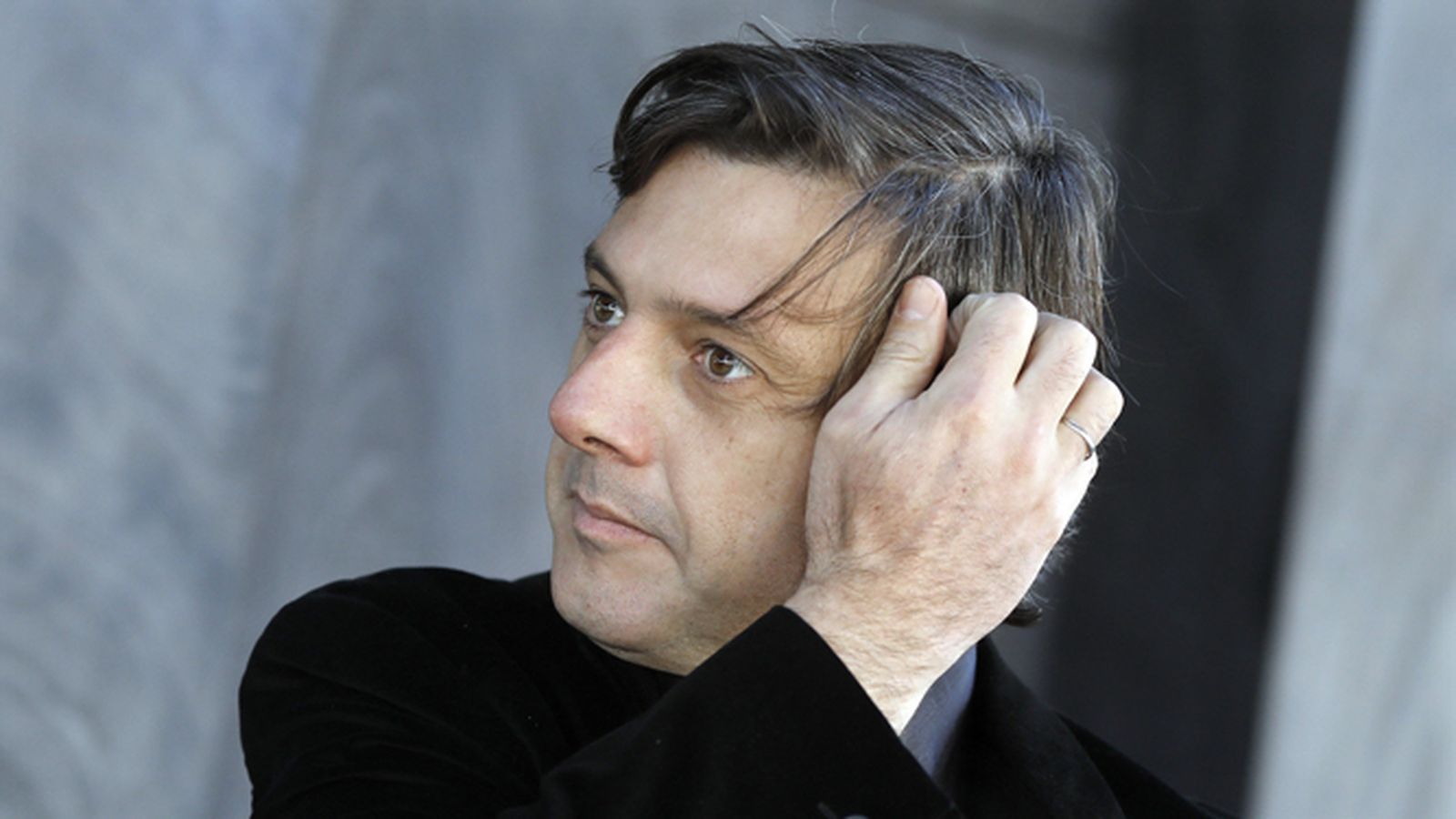 El escritor madrileño Andrés Barba, este lunes en Barcelona.