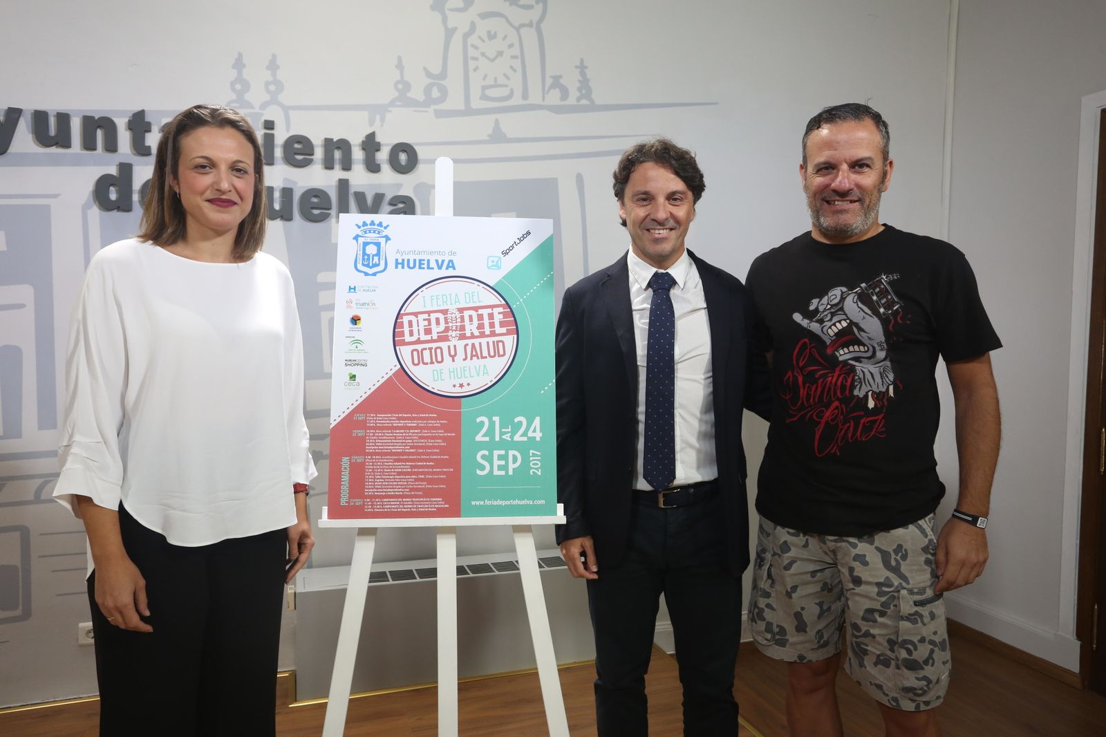 María José Pulido y Jesús Manuel Bueno en la presentación de la feria.