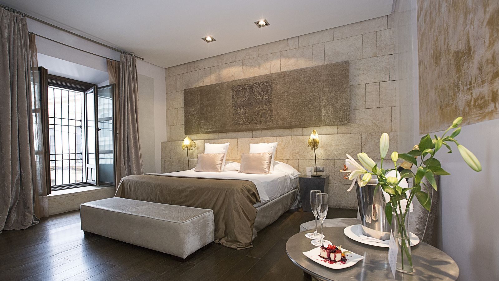 Una de las habitaciones de Hospes.