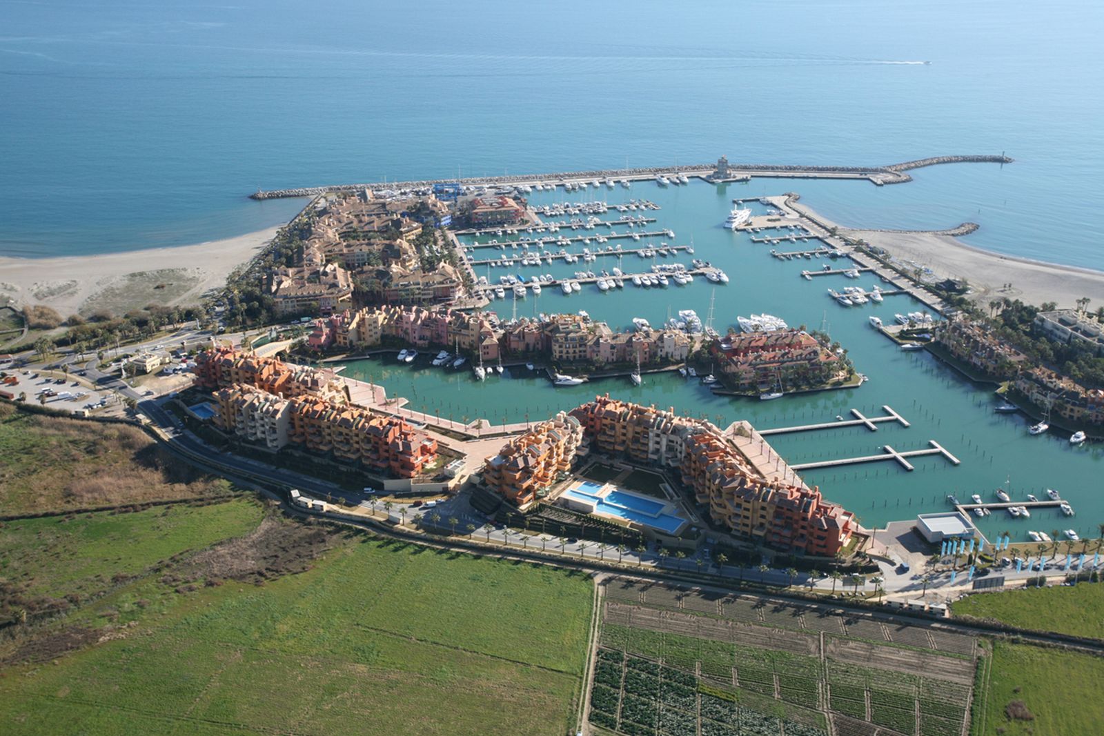 Vista aérea de La Marina de Sotogrande