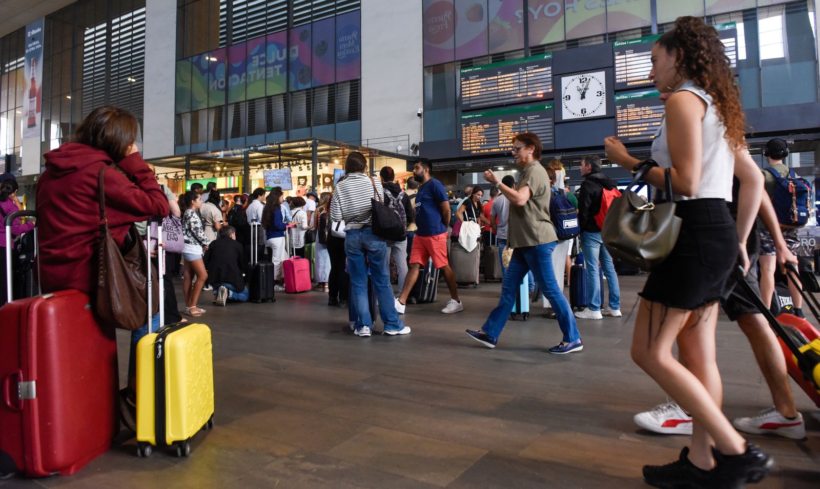 Imágenes del caos en Santa Justa