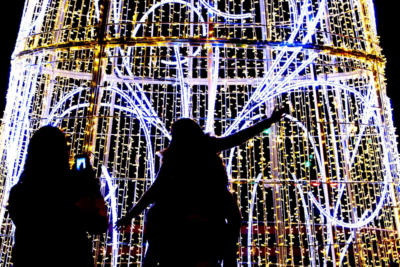 Imagen del alumbrado extraordinario de Navidad.