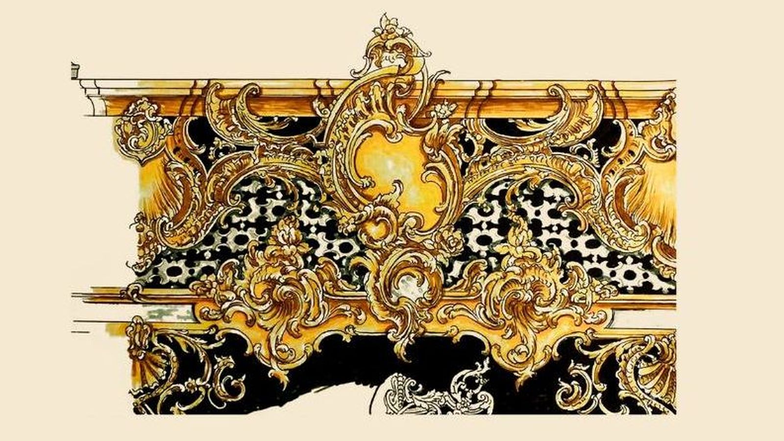 Proyecto del respiradero del paso de palio de Nuestra Señora del Amor y del Trabajo de Granada, concebido por Álvaro Abril