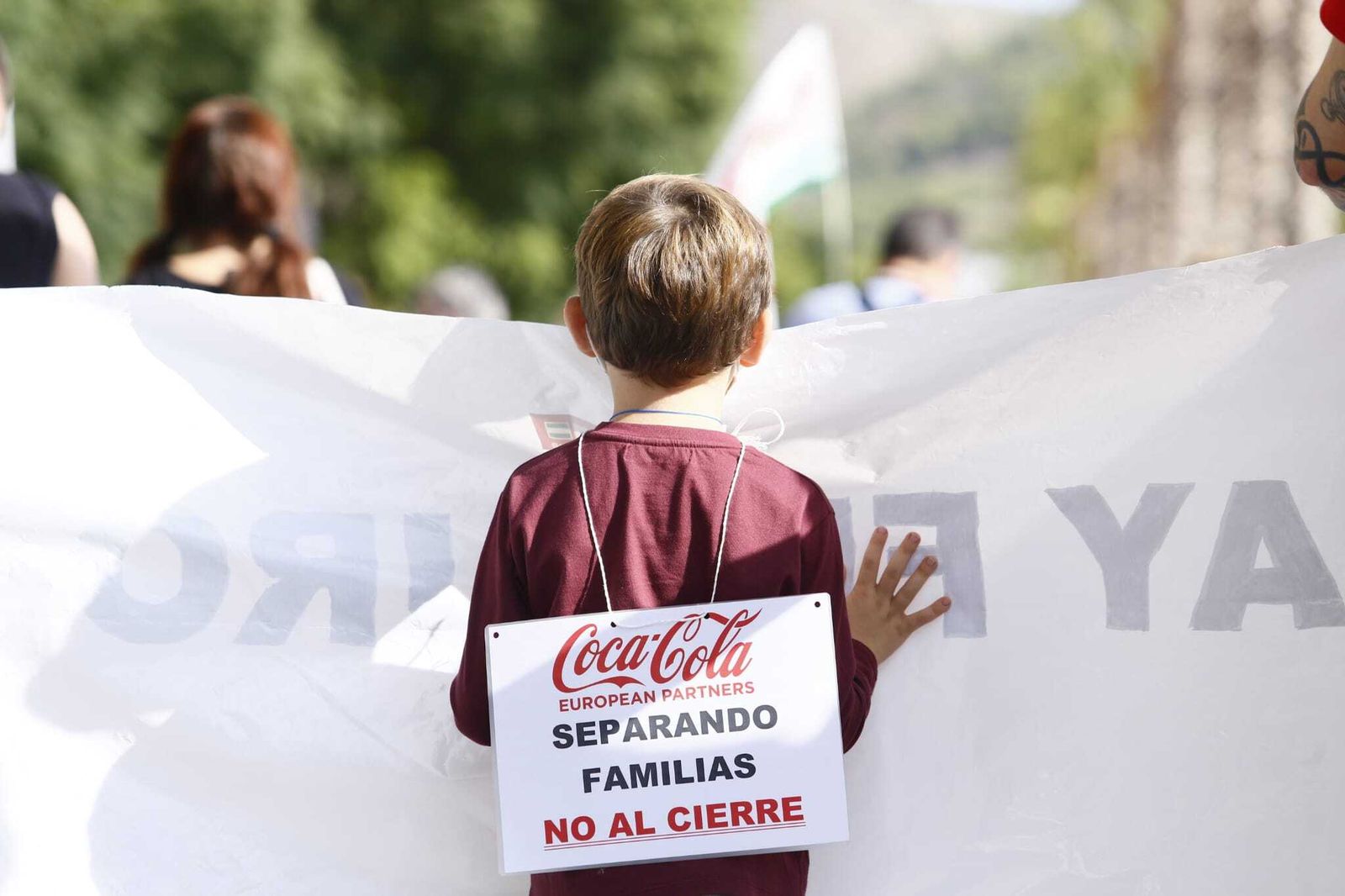 Fotos de la manifestación en Málaga en defensa de la industria local