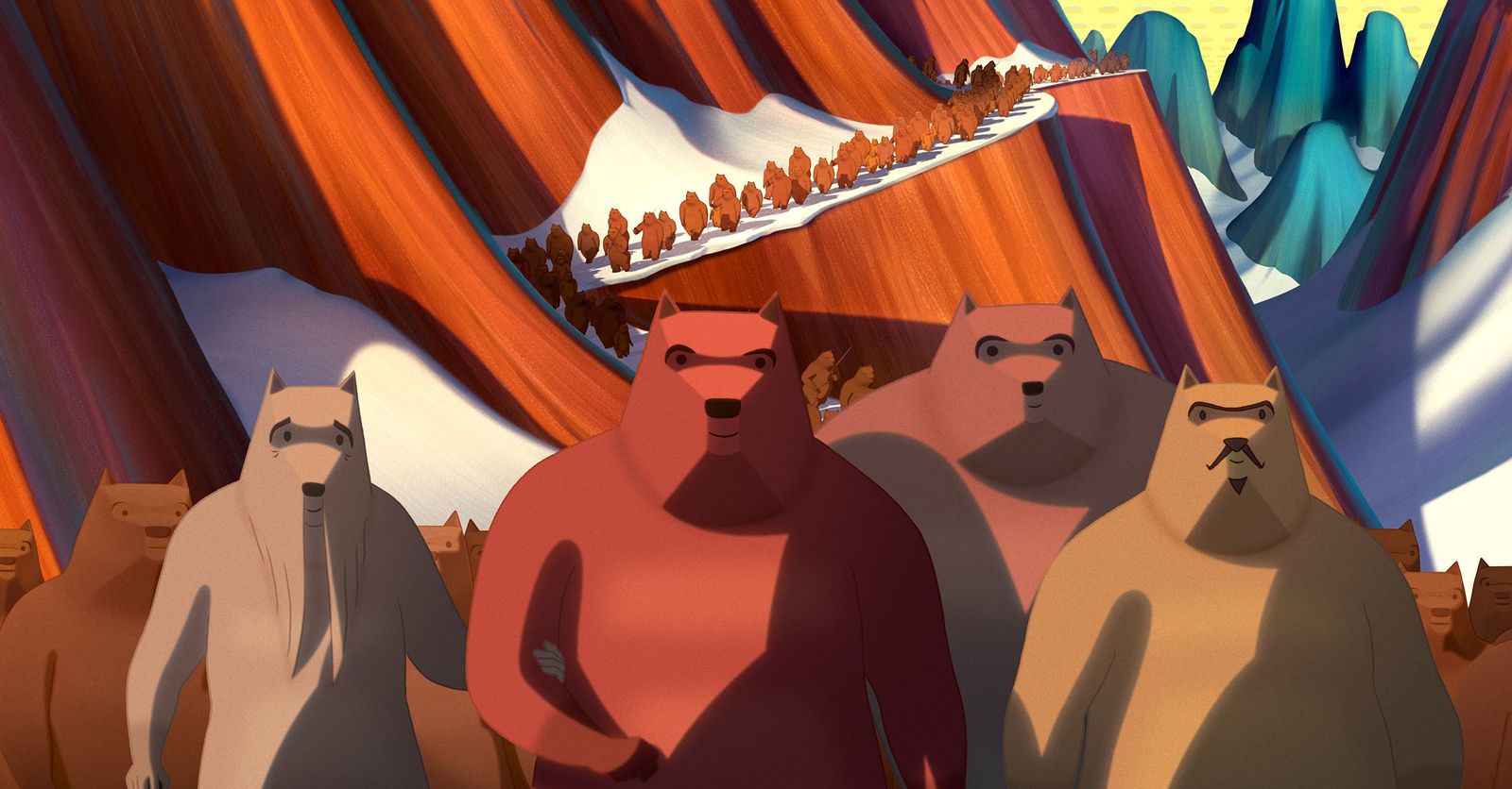 Una de las muchas hermosas imágenes de 'La famosa invasión de los osos de Sicilia'.