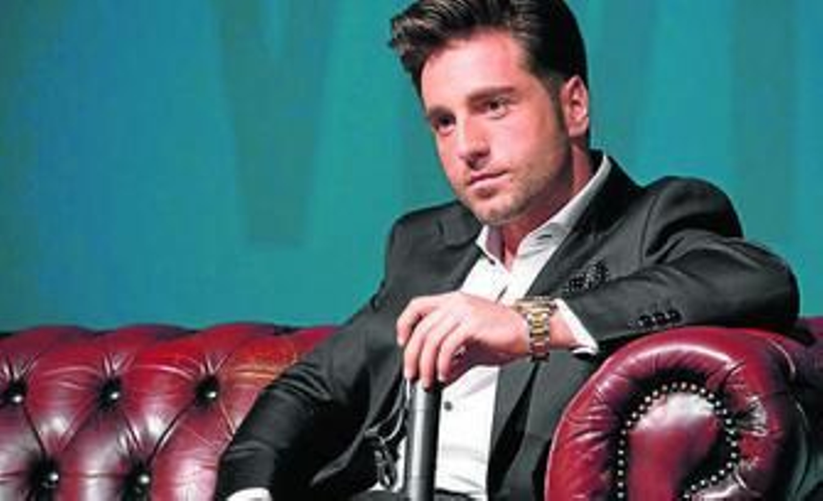 David Bustamante, en una rueda de prensa.