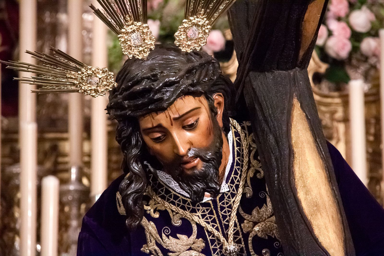 El Cristo de las Tres Caídas de Triana no fue a Santa Ana durante sus cultos