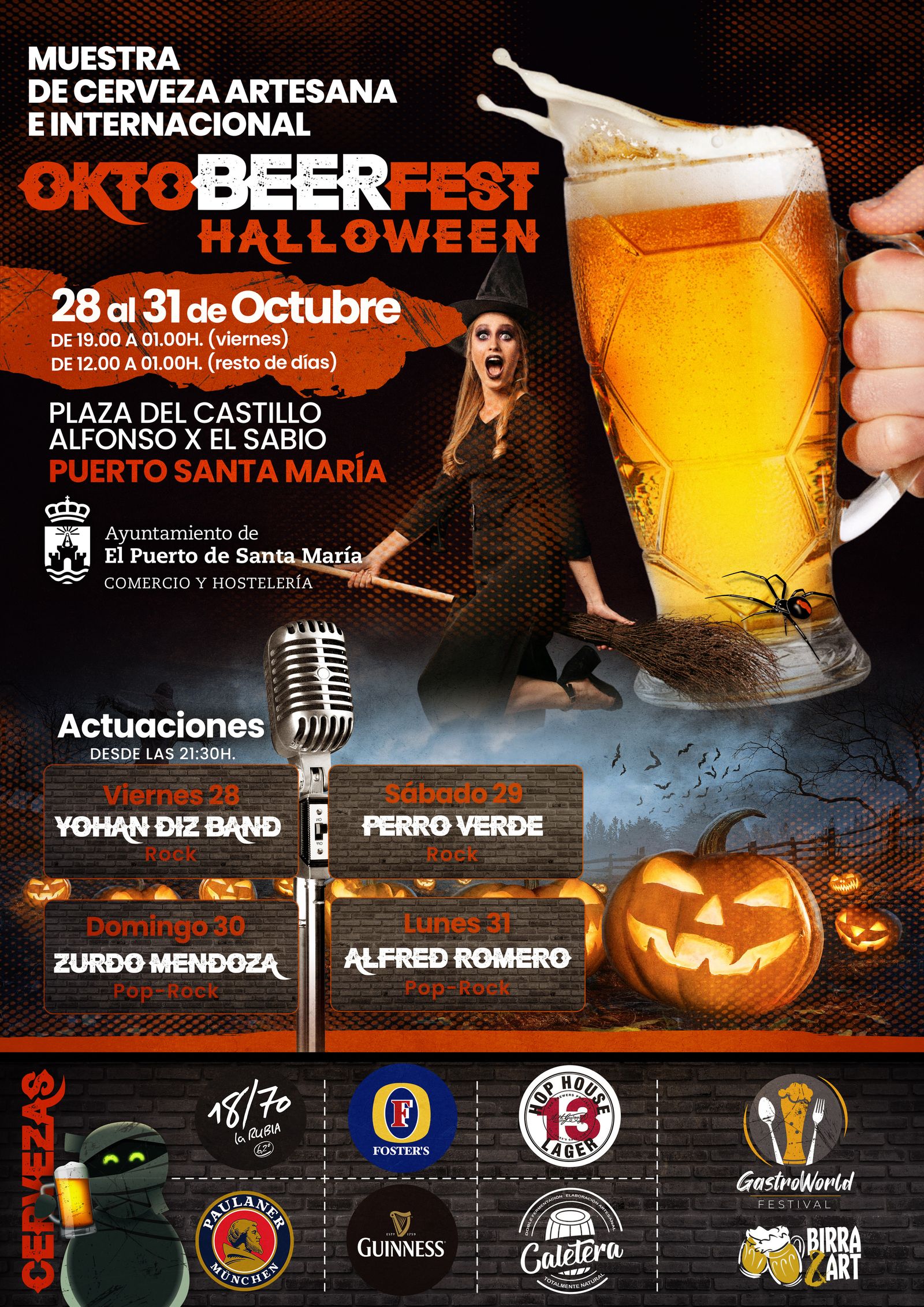 La Plaza del Castillo de El Puerto acogerá el festival 'Oktobeerfest'.