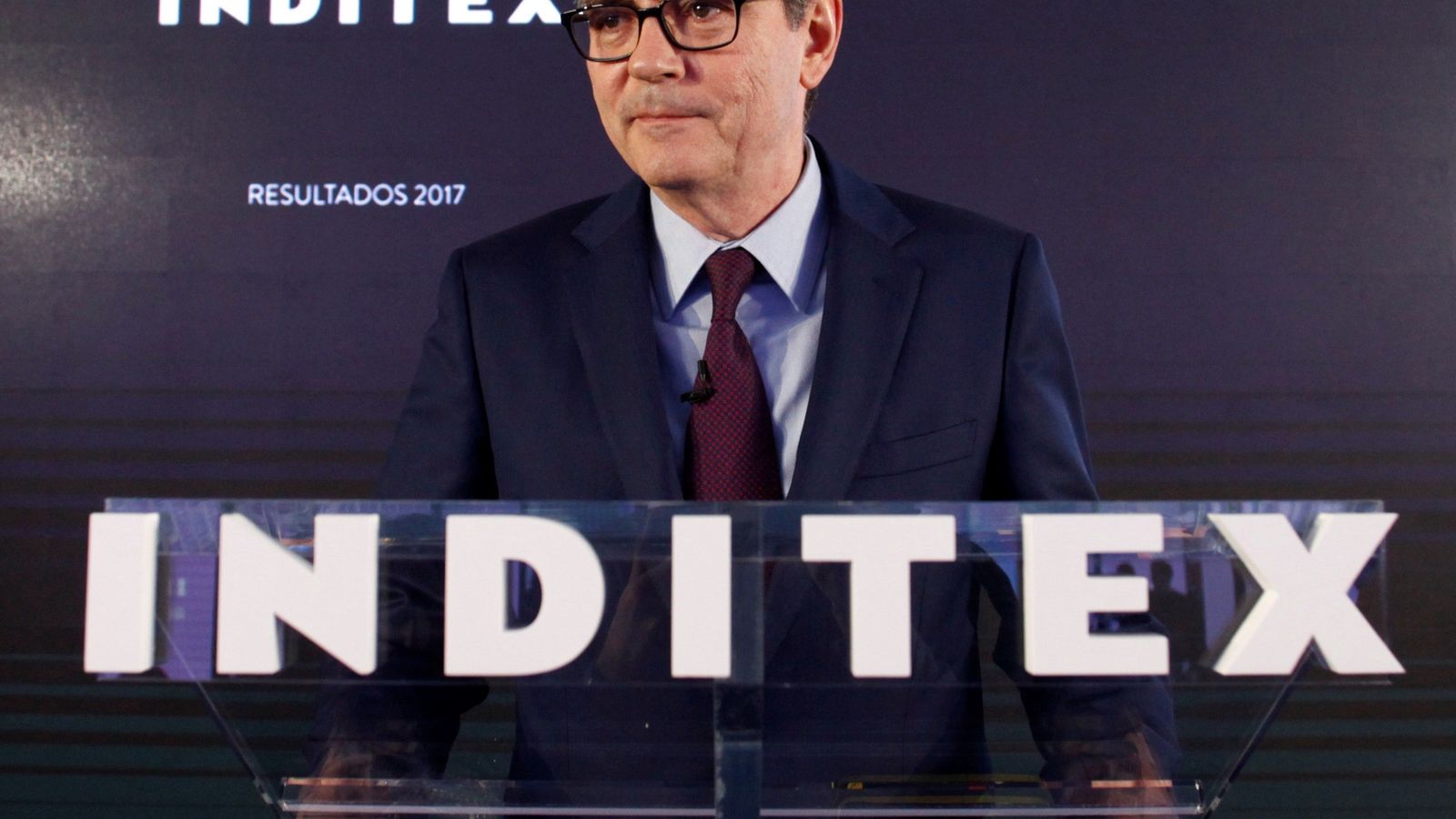 Pablo Isla, presidente de Inditex, en Arteixo.
