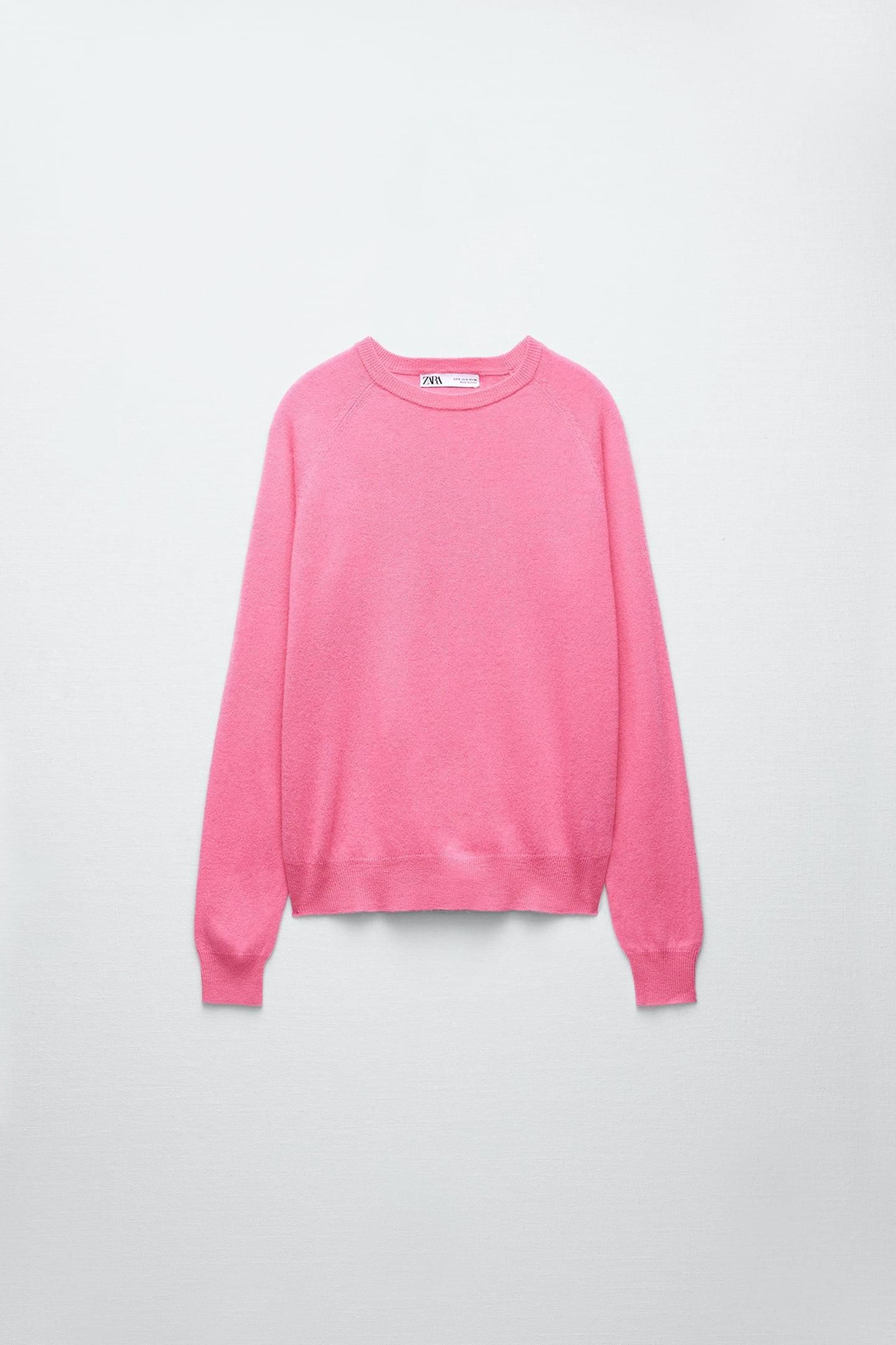 Jersey rosa de lana de Zara.