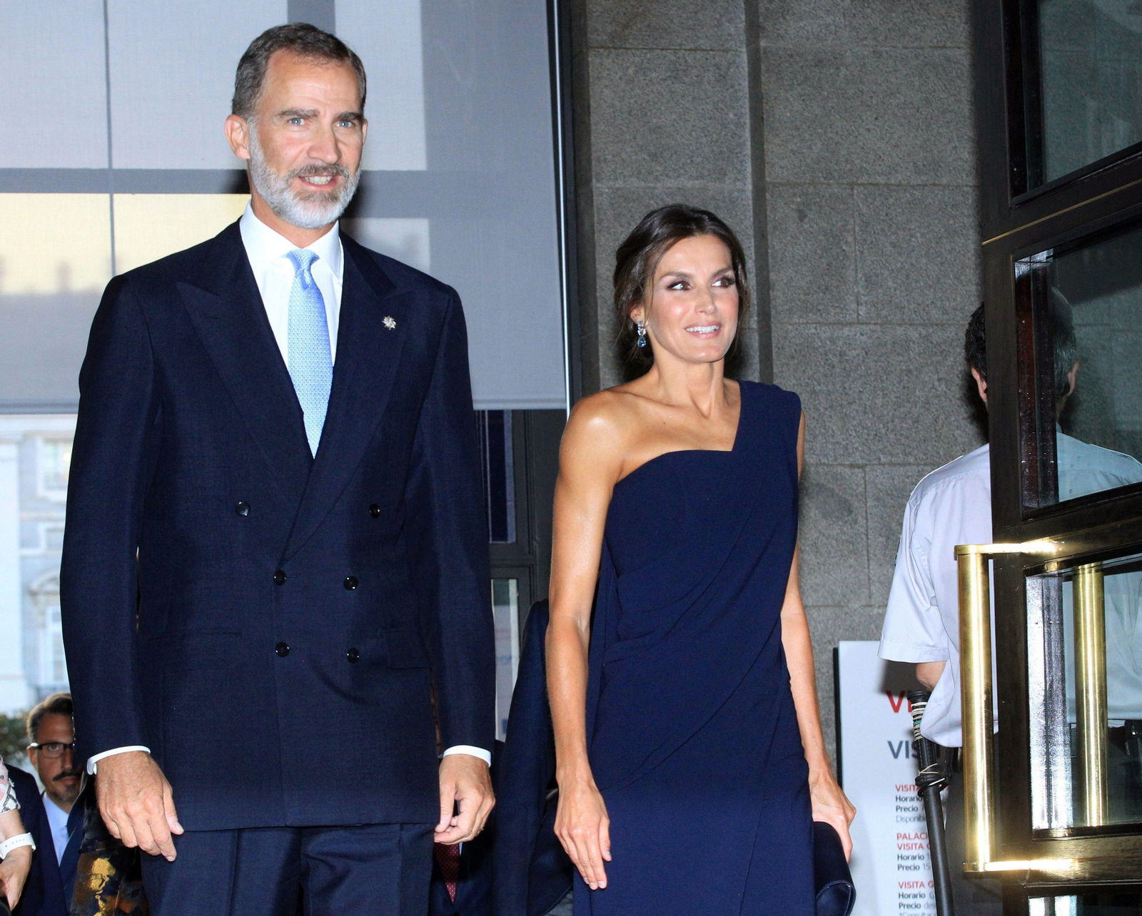 Los Reyes, a su llegada al Teatro Real