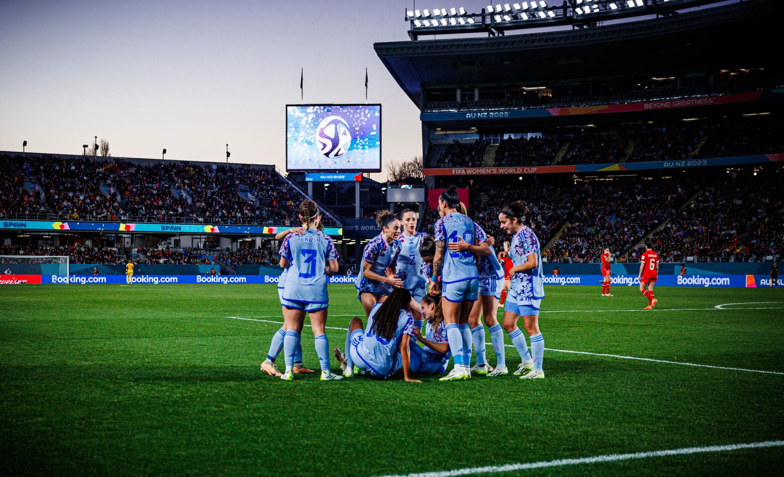 Las fotos de la goleada de España a Suiza en el Mundial femenino