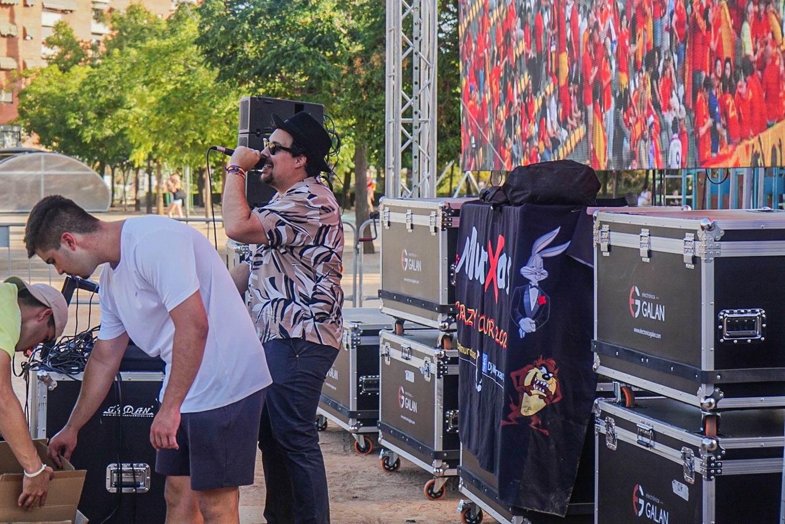 Así se vive en las calles de Granada la final de la Eurocopa