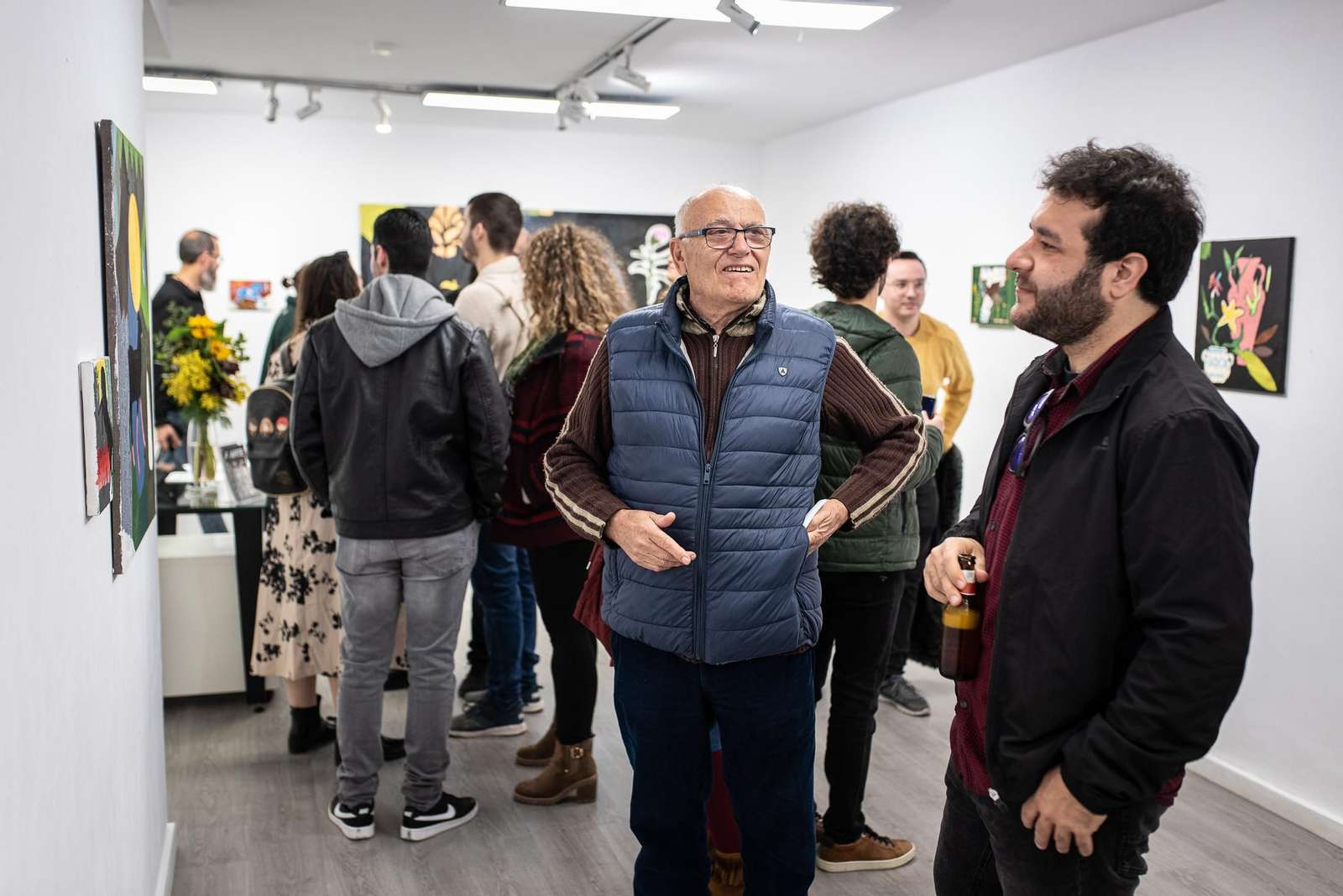 Imágenes de la inauguración de la exposición de Agus Díaz Vázque " Y bebió agua de una fuente"