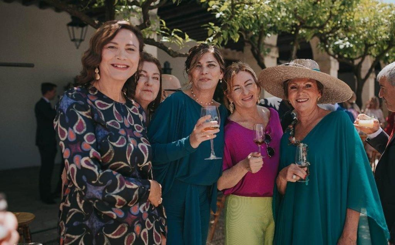 Milagros, María José y Montse Moreno, Rocío y Anamaría de Lara.